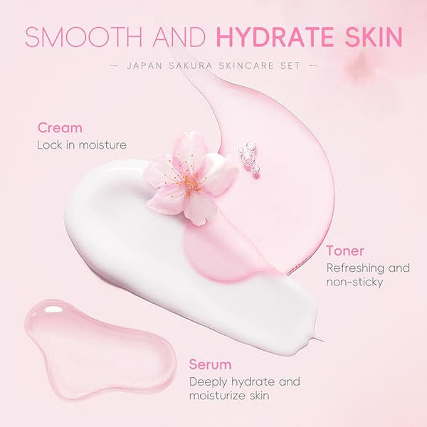6 Pieces Super Gift Set - Sakura Cherry Blossom Skincare Set