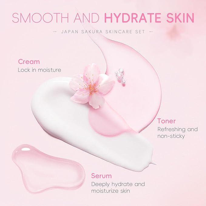 6 Pieces Super Gift Set - Sakura Cherry Blossom Skincare Set