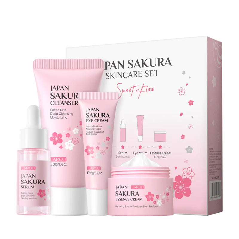 4 Pieces Gift Box - Sakura Cherry Blossom Skincare Set