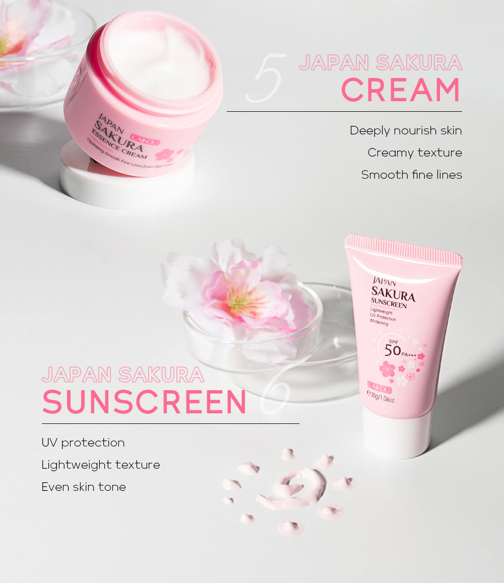 6 Pieces Super Gift Set - Sakura Cherry Blossom Skincare Set