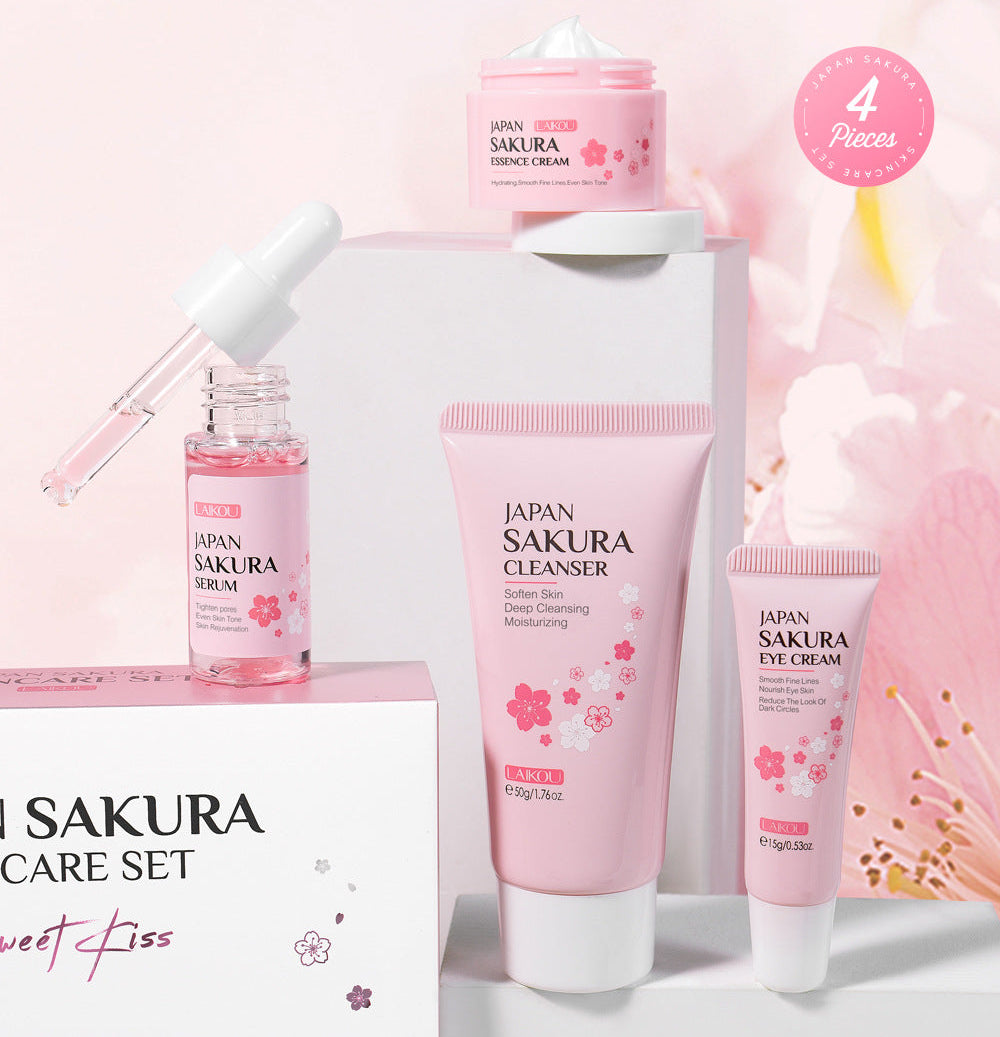 4 Pieces Gift Box - Sakura Cherry Blossom Skincare Set