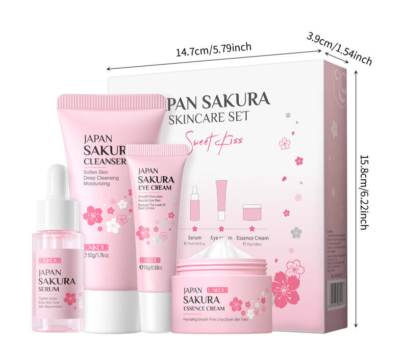 4 Pieces Gift Box - Sakura Cherry Blossom Skincare Set