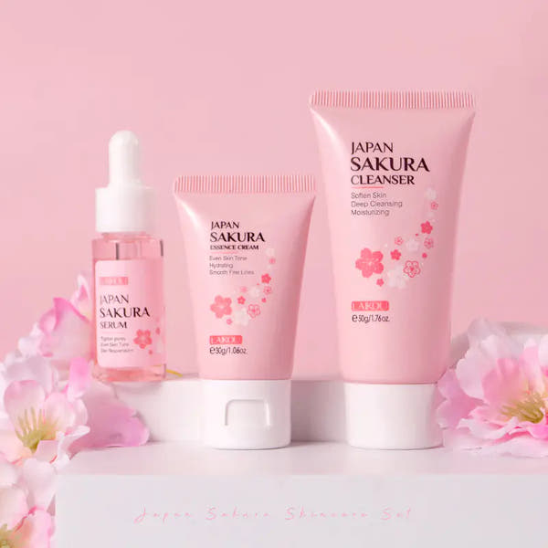 3 Pieces Gift Box - Sakura Cherry Blossom Skincare Set
